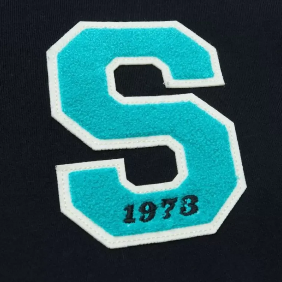 Men Mitchell & Ness Hoodies & Sweatshirts-Team Legacy French Terry Hoodie San Antonio Spurs