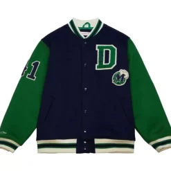 Men Mitchell & Ness Jackets & Outerwear-Team Legacy Varsity Jacket N&N Dallas Mavericks Dirk Nowitzki