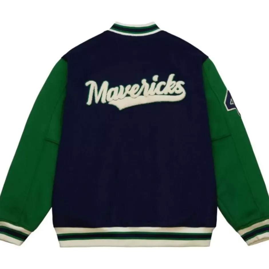 Men Mitchell & Ness Jackets & Outerwear-Team Legacy Varsity Jacket N&N Dallas Mavericks Dirk Nowitzki
