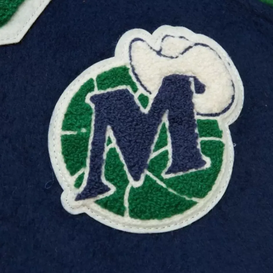 Men Mitchell & Ness Jackets & Outerwear-Team Legacy Varsity Jacket N&N Dallas Mavericks Dirk Nowitzki