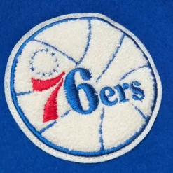 Men Mitchell & Ness Jackets & Outerwear-Team Legacy Varsity Jacket Philadelphia 76Ers