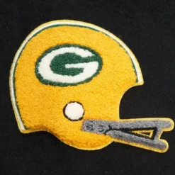 Men Mitchell & Ness Jackets & Outerwear-Team Legacy Varsity Jacket Green Bay Packers