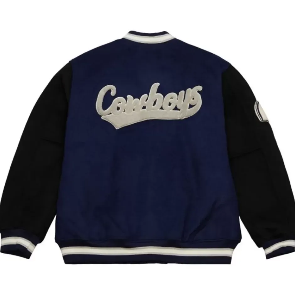 Men Mitchell & Ness Jackets & Outerwear-Team Legacy Varsity Jacket Dallas Cowboys