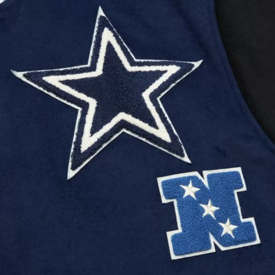 Men Mitchell & Ness Jackets & Outerwear-Team Legacy Varsity Jacket Dallas Cowboys