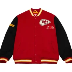 Men Mitchell & Ness Jackets & Outerwear-Team Legacy Varsity Jacket Kansas City Chiefs