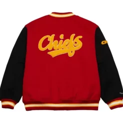 Men Mitchell & Ness Jackets & Outerwear-Team Legacy Varsity Jacket Kansas City Chiefs