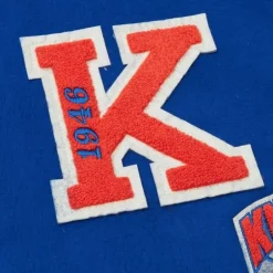 Men Mitchell & Ness Jackets & Outerwear-Team Legacy Varsity Jacket New York Knicks