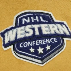 Men Mitchell & Ness Jackets & Outerwear-Team Legacy Varsity Jacket Anaheim Ducks