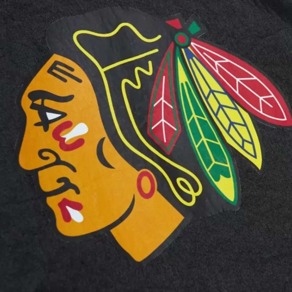 Men Mitchell & Ness Jackets & Outerwear-Team Og 2.0 Anorak Windbreaker Chicago Blackhawks