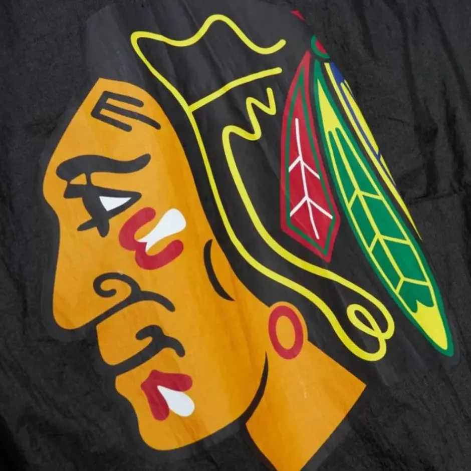 Men Mitchell & Ness Jackets & Outerwear-Team Og 2.0 Anorak Windbreaker Chicago Blackhawks