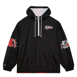 Men Mitchell & Ness Jackets & Outerwear-Team Og 2.0 Anorak Windbreaker Cincinnati Bengals