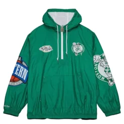 Men Mitchell & Ness Jackets & Outerwear-Team Og 2.0 Anorak Windbreaker Boston Celtics