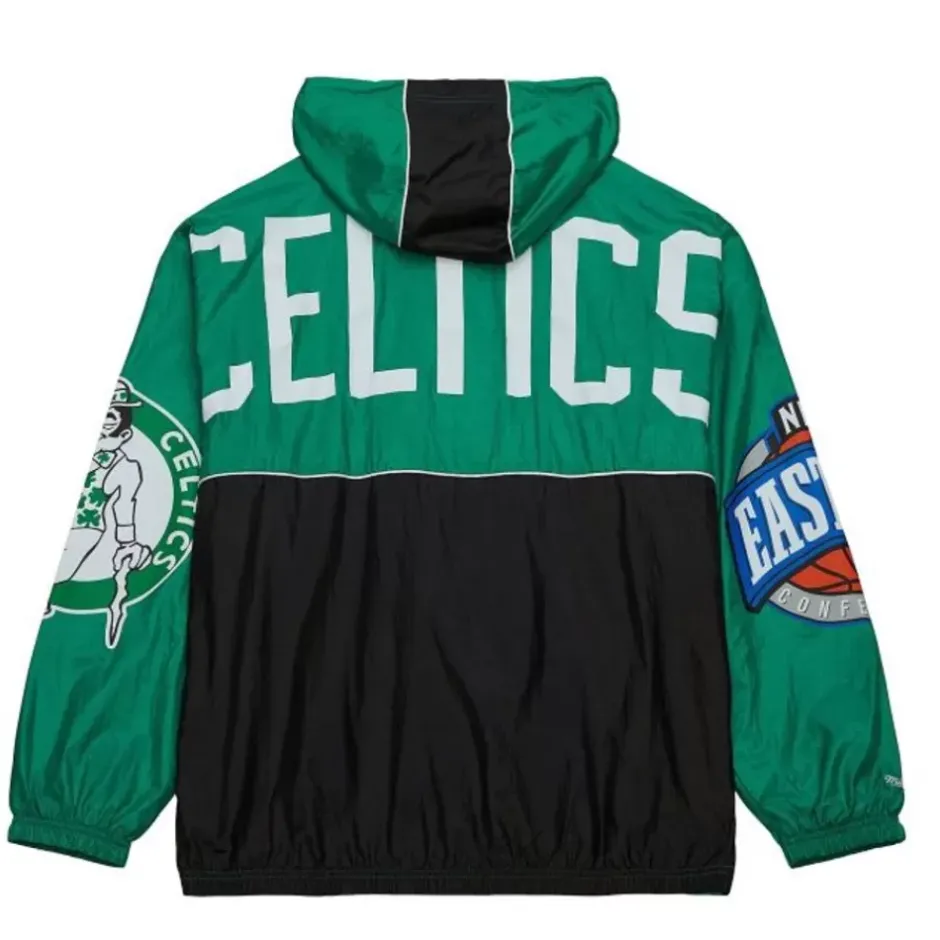 Men Mitchell & Ness Jackets & Outerwear-Team Og 2.0 Anorak Windbreaker Boston Celtics