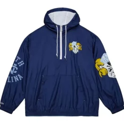Men Mitchell & Ness Jackets & Outerwear-Team Og 2.0 Anorak Windbreaker University Of North Carolina