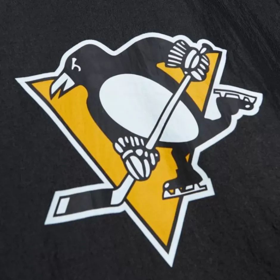 Men Mitchell & Ness Jackets & Outerwear-Team Og 2.0 Anorak Windbreaker Pittsburgh Penguins