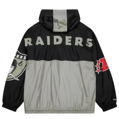 Men Mitchell & Ness Jackets & Outerwear-Team Og 2.0 Anorak Windbreaker Oakland Raiders