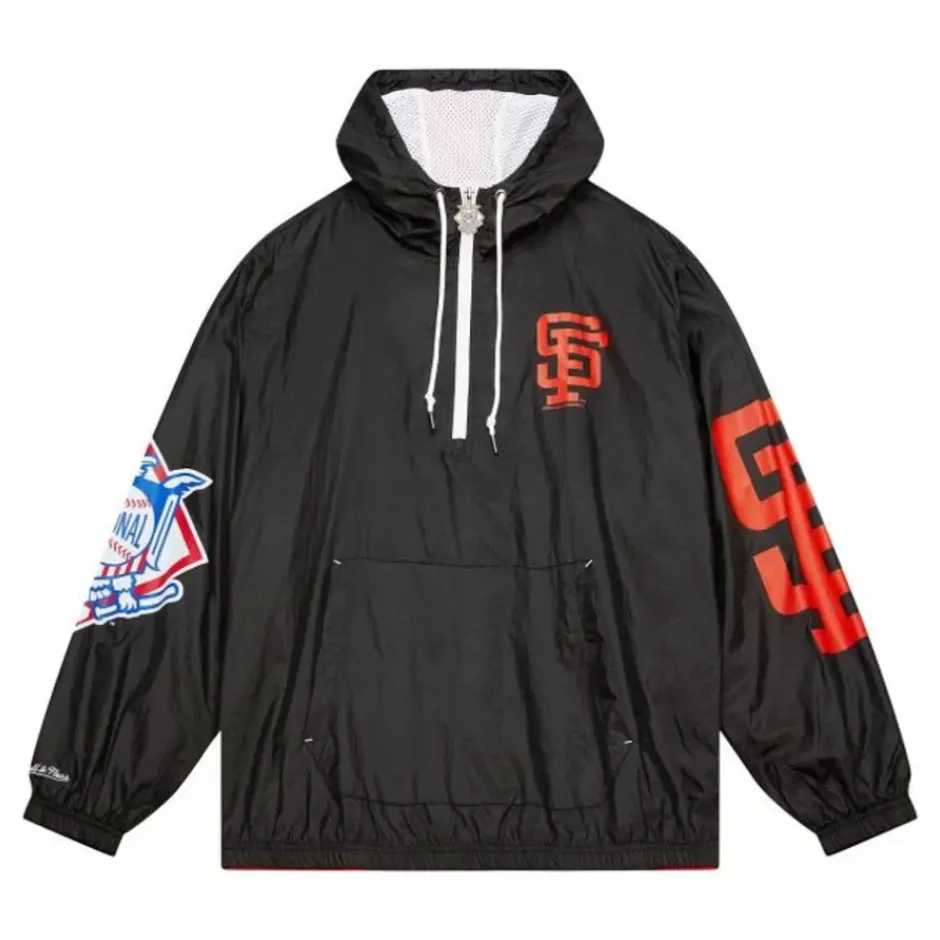 Men Mitchell & Ness Jackets & Outerwear-Team Og 2.0 Anorak Windbreaker San Francisco Giants