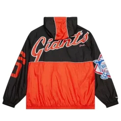 Men Mitchell & Ness Jackets & Outerwear-Team Og 2.0 Anorak Windbreaker San Francisco Giants