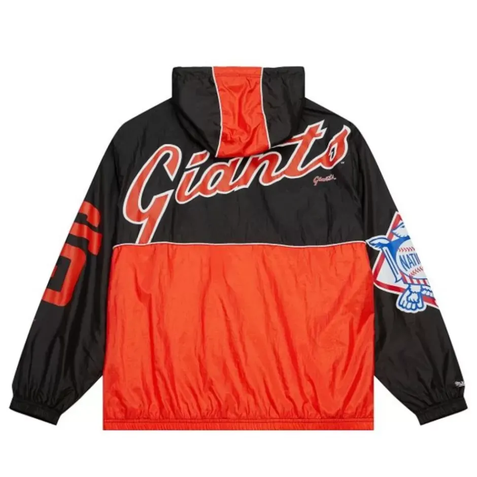 Men Mitchell & Ness Jackets & Outerwear-Team Og 2.0 Anorak Windbreaker San Francisco Giants