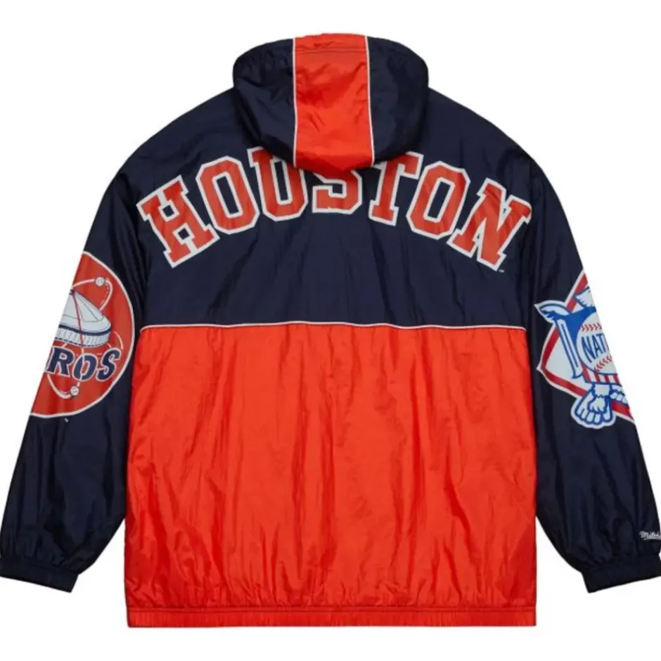 Men Mitchell & Ness Jackets & Outerwear-Team Og 2.0 Anorak Windbreaker Houston Astros