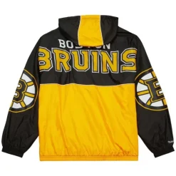 Men Mitchell & Ness Jackets & Outerwear-Team Og 2.0 Anorak Windbreaker Boston Bruins
