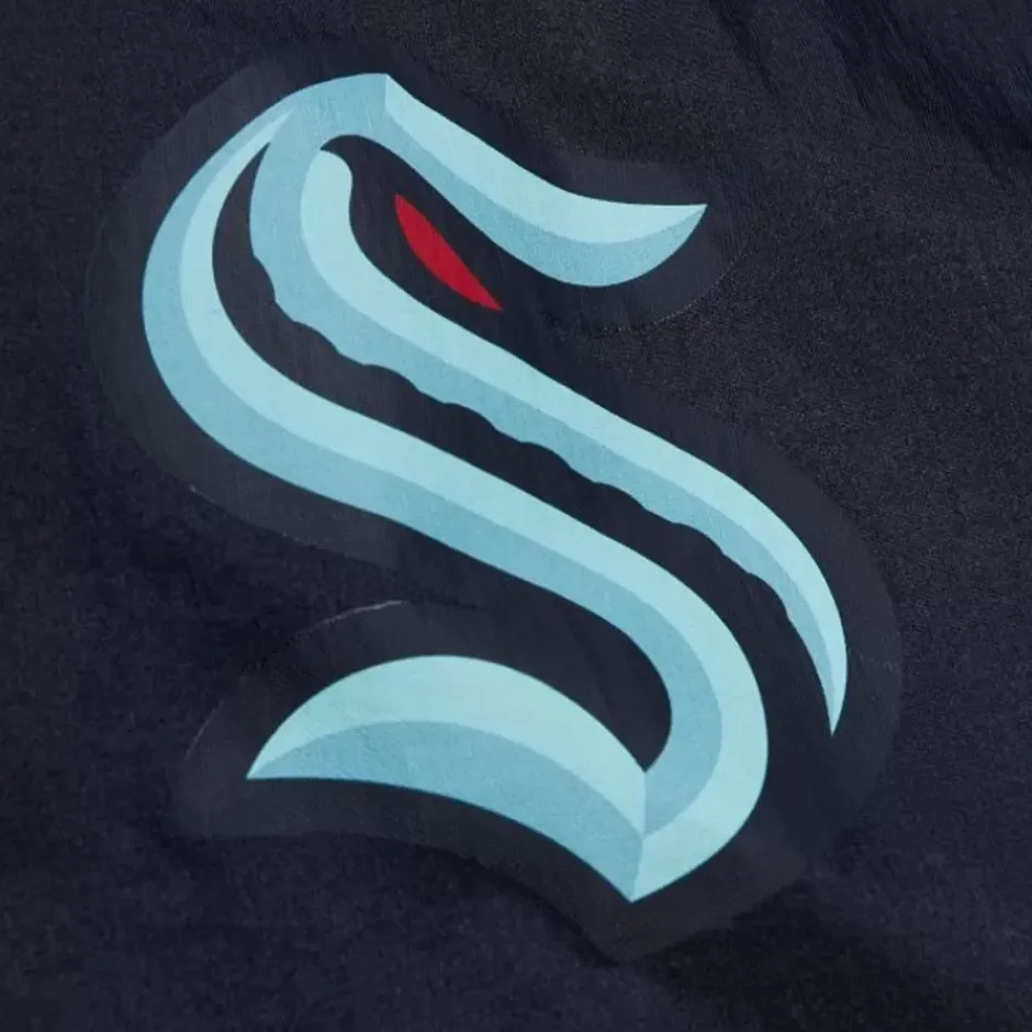 Men Mitchell & Ness Jackets & Outerwear-Team Og 2.0 Anorak Windbreaker Seattle Kraken