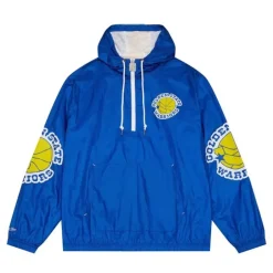 Men Mitchell & Ness Jackets & Outerwear-Team Og 2.0 Anorak Windbreaker Golden State Warriors