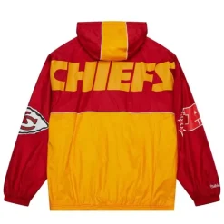 Men Mitchell & Ness Jackets & Outerwear-Team Og 2.0 Anorak Windbreaker Kansas City Chiefs