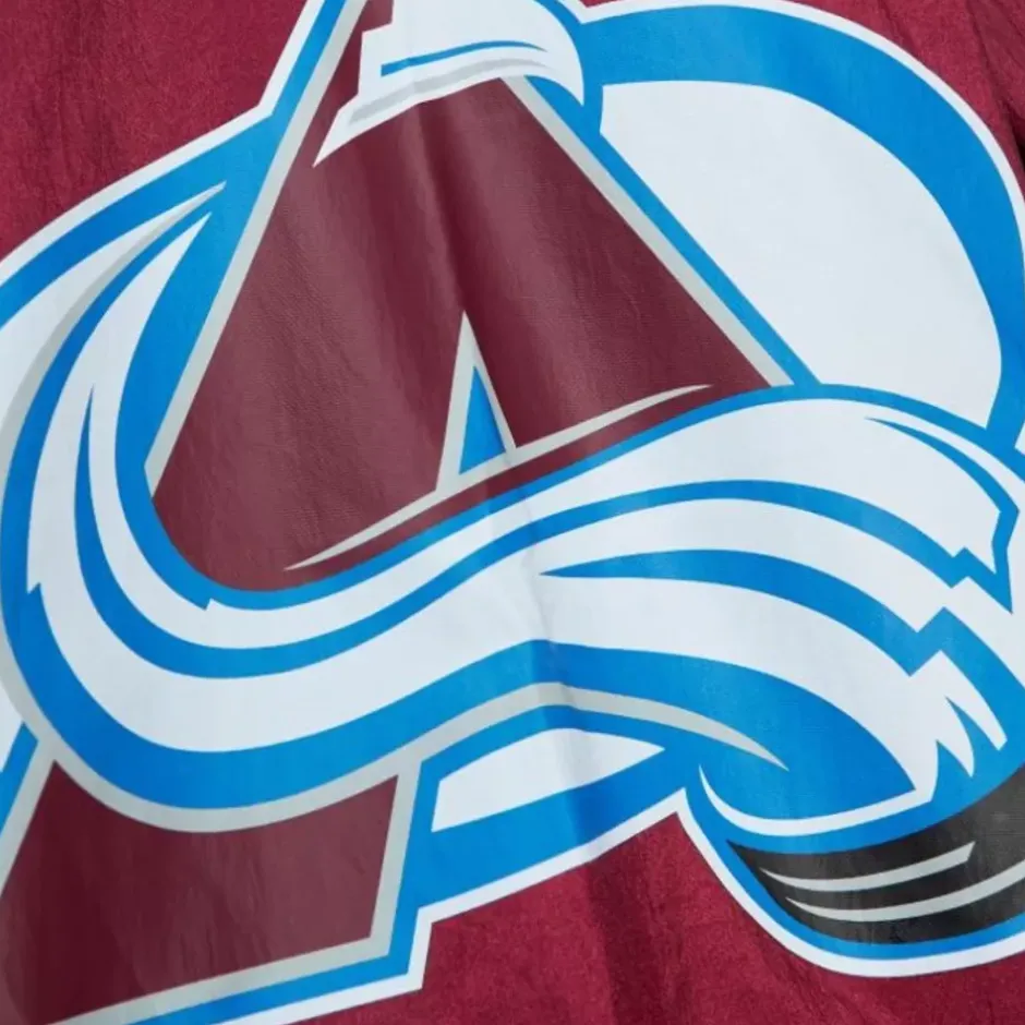 Men Mitchell & Ness Jackets & Outerwear-Team Og 2.0 Anorak Windbreaker Colorado Avalanche