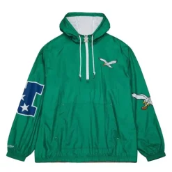 Men Mitchell & Ness Jackets & Outerwear-Team Og 2.0 Anorak Windbreaker Philadelphia Eagles