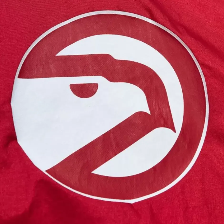 Men Mitchell & Ness Jackets & Outerwear-Team Og 2.0 Anorak Windbreaker Atlanta Hawks