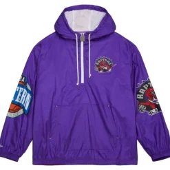 Men Mitchell & Ness Jackets & Outerwear-Team Og 2.0 Anorak Windbreaker Toronto Raptors