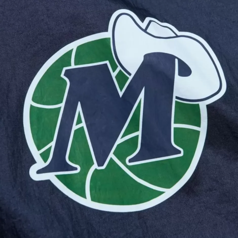 Men Mitchell & Ness Jackets & Outerwear-Team Og 2.0 Anorak Windbreaker Dallas Mavericks