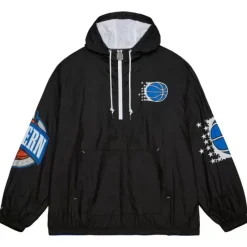 Men Mitchell & Ness Jackets & Outerwear-Team Og 2.0 Anorak Windbreaker Orlando Magic