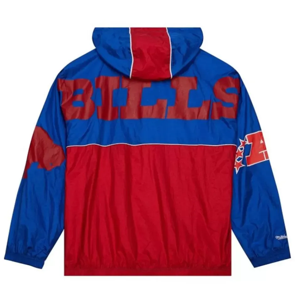 Men Mitchell & Ness Jackets & Outerwear-Team Og 2.0 Anorak Windbreaker Buffalo Bills