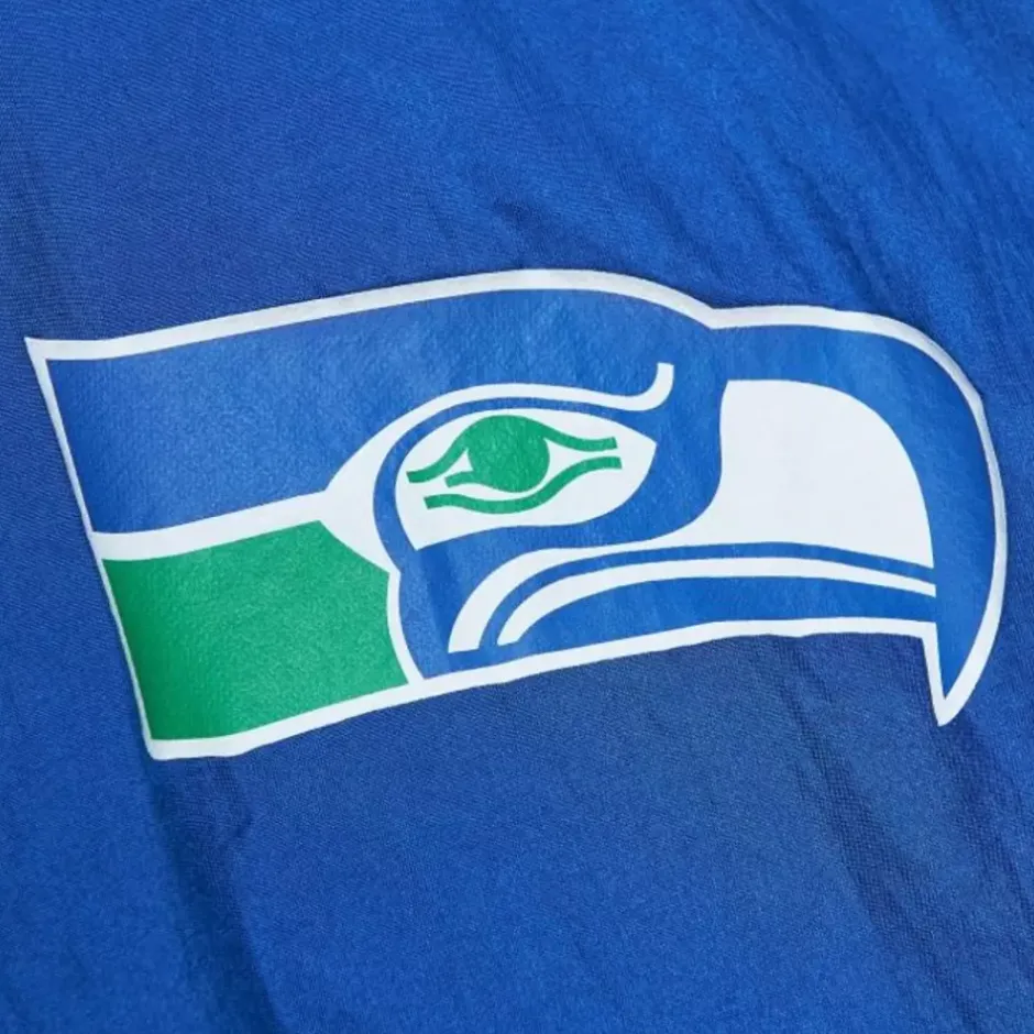 Men Mitchell & Ness Jackets & Outerwear-Team Og 2.0 Anorak Windbreaker Seattle Seahawks