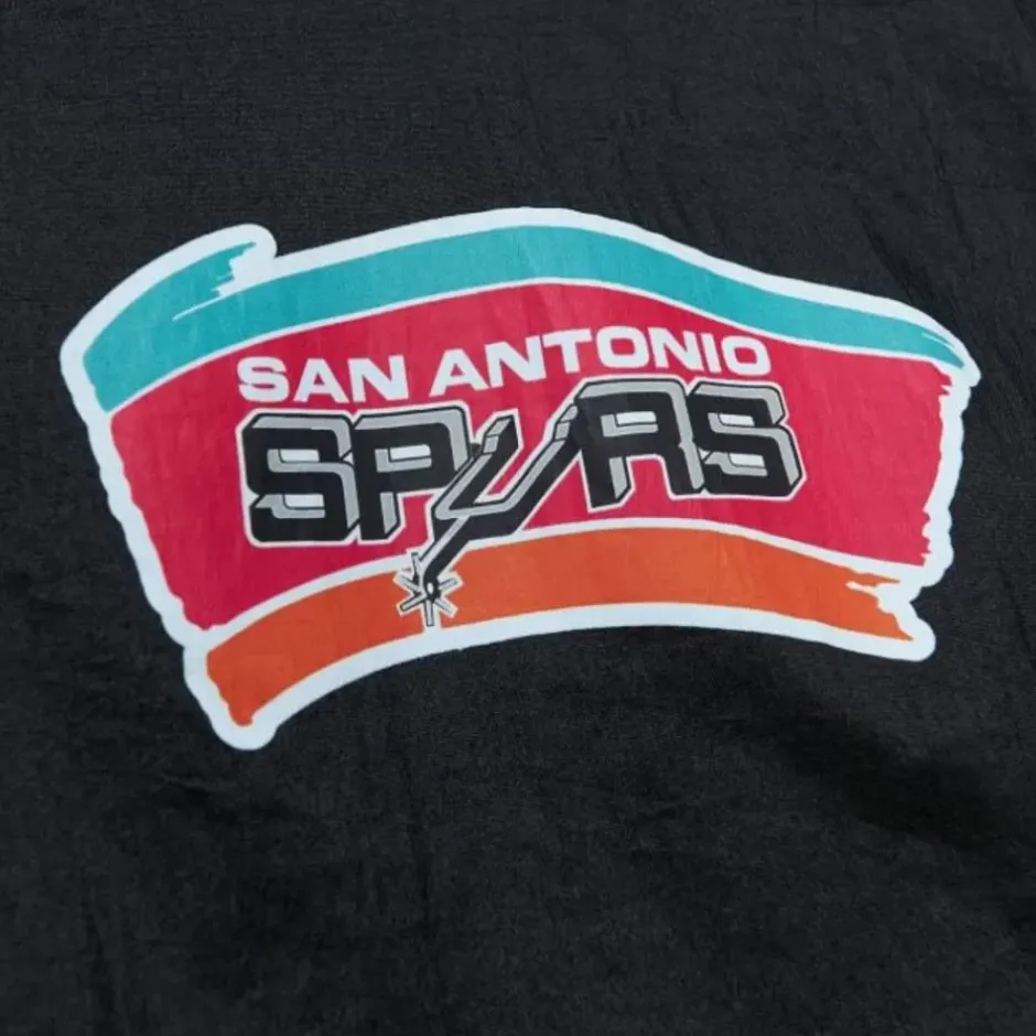 Men Mitchell & Ness Jackets & Outerwear-Team Og 2.0 Anorak Windbreaker San Antonio Spurs