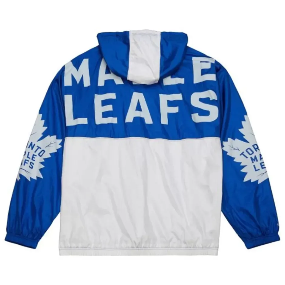 Men Mitchell & Ness Jackets & Outerwear-Team Og 2.0 Anorak Windbreaker Toronto Maple Leafs