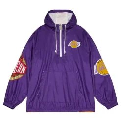 Men Mitchell & Ness Jackets & Outerwear-Team Og 2.0 Anorak Windbreaker Los Angeles Lakers