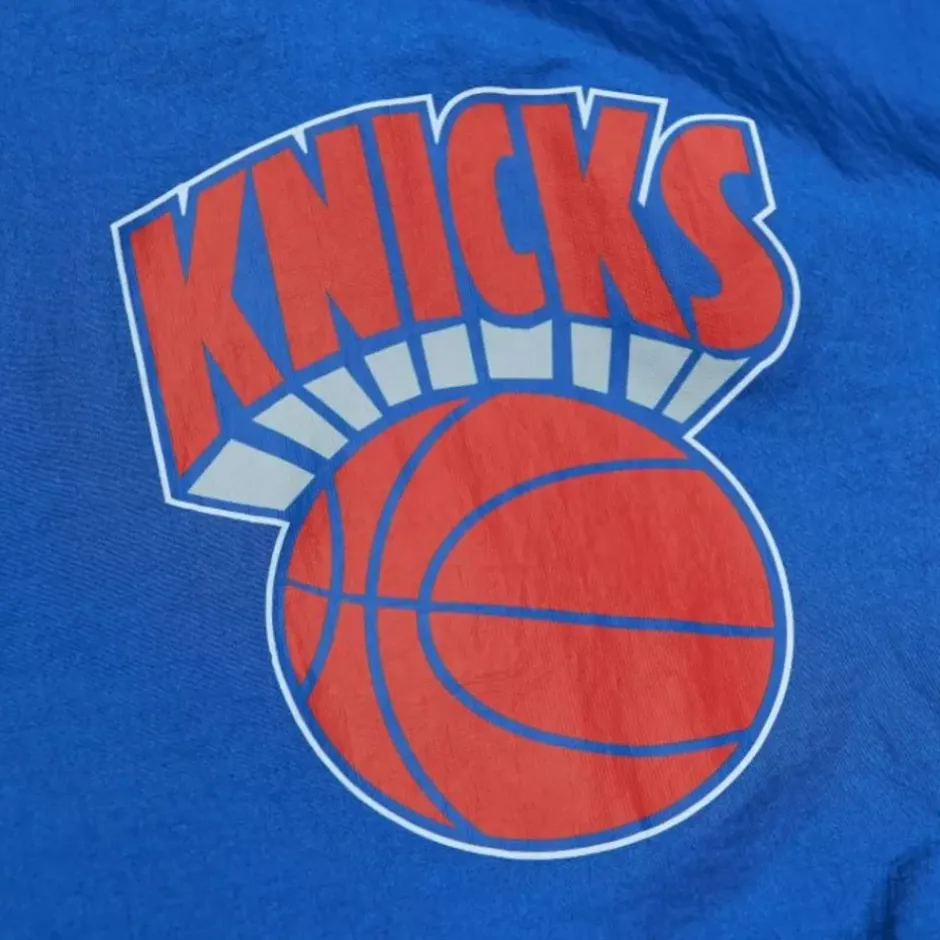 Men Mitchell & Ness Jackets & Outerwear-Team Og 2.0 Anorak Windbreaker New York Knicks