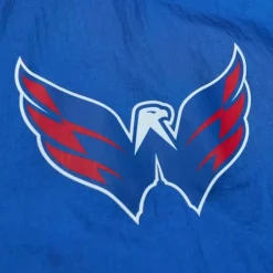 Men Mitchell & Ness Jackets & Outerwear-Team Og 2.0 Anorak Windbreaker Washington Capitals