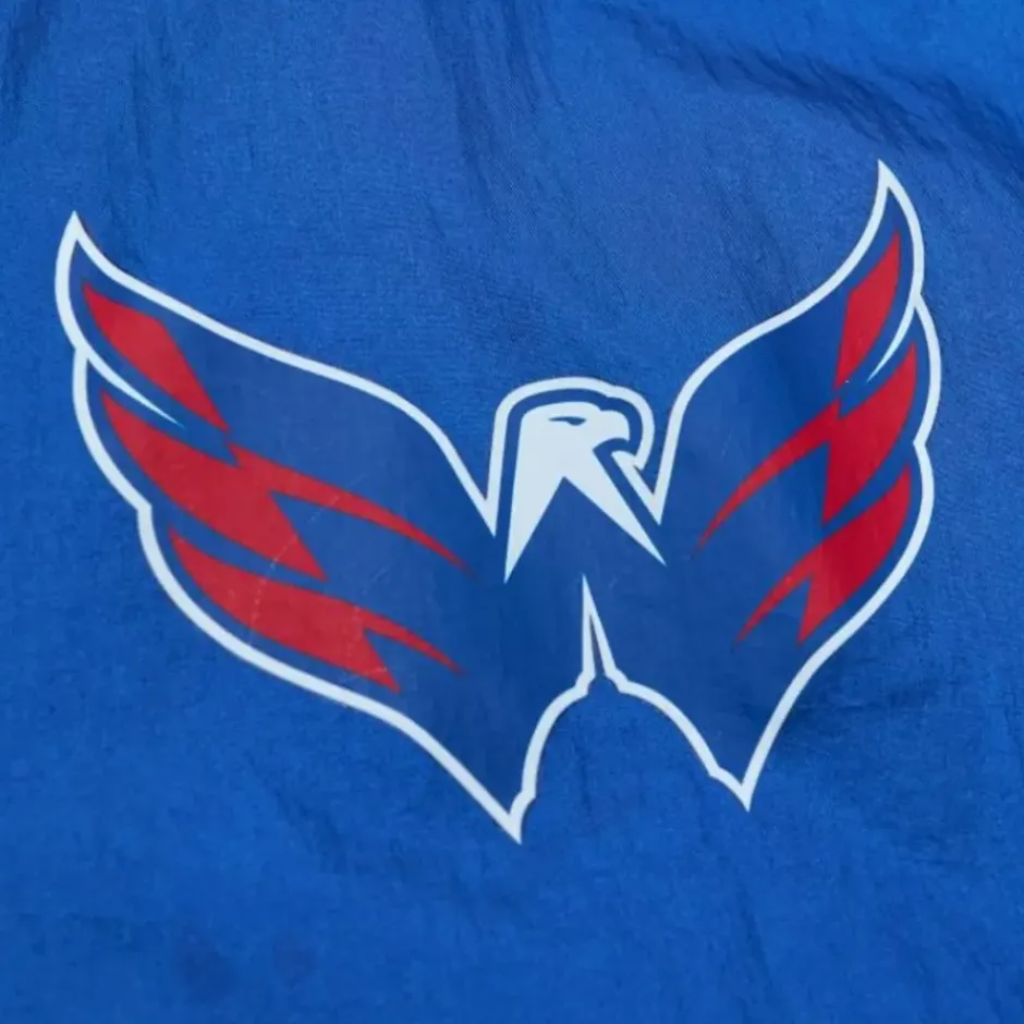 Men Mitchell & Ness Jackets & Outerwear-Team Og 2.0 Anorak Windbreaker Washington Capitals