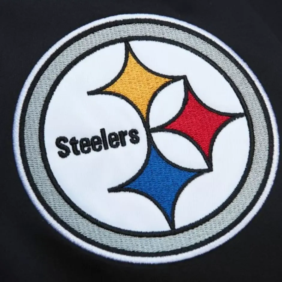 Men Mitchell & Ness Jackets & Outerwear-Team Og 2.0 Lightweight Satin Jacket Pittsburgh Steelers