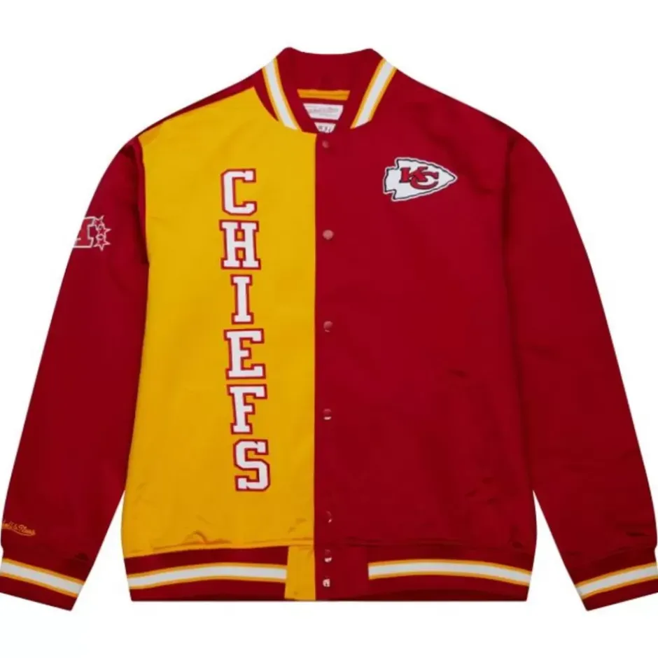 Men Mitchell & Ness Jackets & Outerwear-Team Og 2.0 Lightweight Satin Jacket Kansas City Chiefs