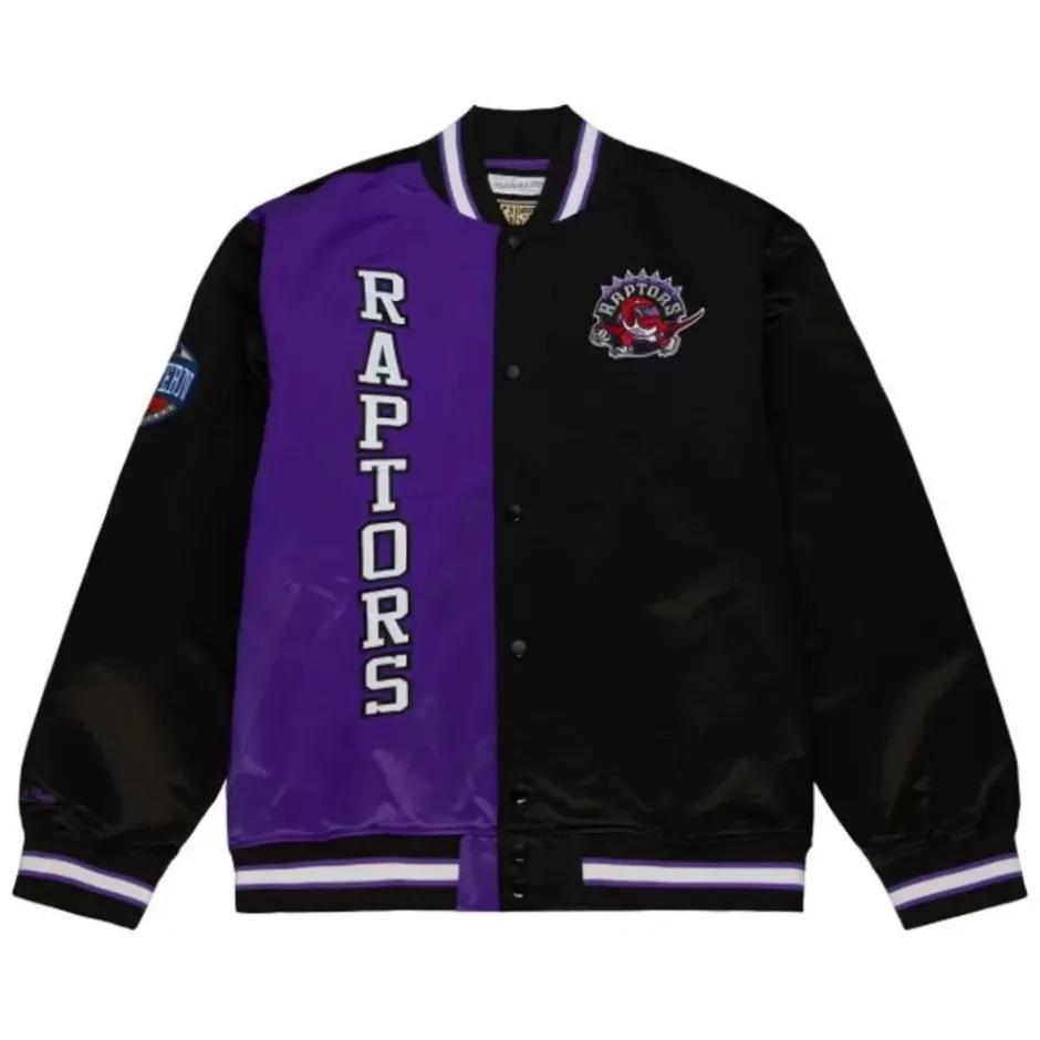 Men Mitchell & Ness Jackets & Outerwear-Team Og 2.0 Lightweight Satin Jacket Toronto Raptors