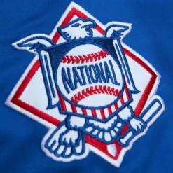 Men Mitchell & Ness Jackets & Outerwear-Team Og 2.0 Lightweight Satin Jacket Chicago Cubs