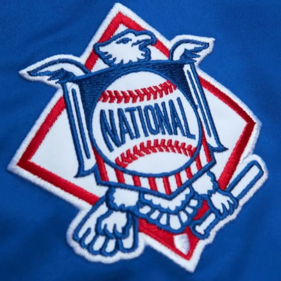 Men Mitchell & Ness Jackets & Outerwear-Team Og 2.0 Lightweight Satin Jacket Chicago Cubs