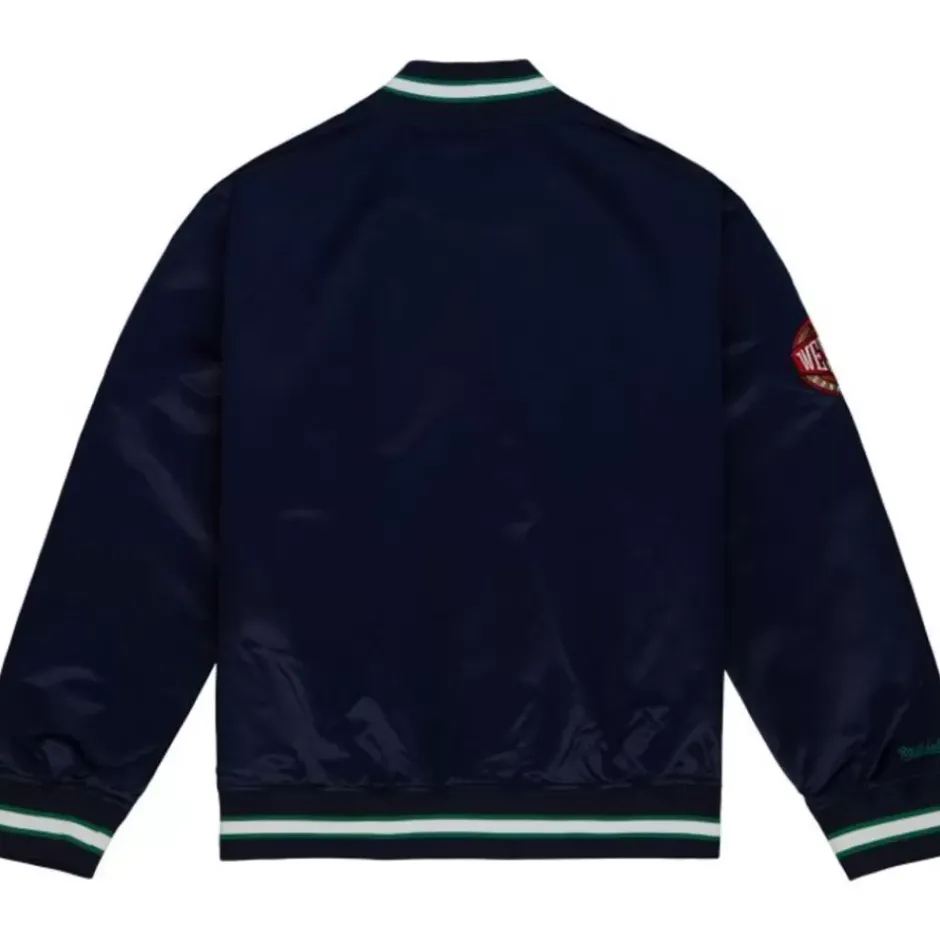Men Mitchell & Ness Jackets & Outerwear-Team Og 2.0 Lightweight Satin Jacket Dallas Mavericks