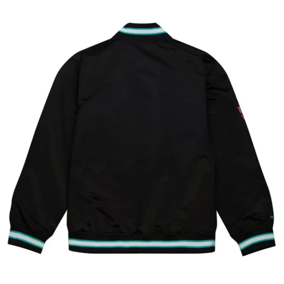 Men Mitchell & Ness Jackets & Outerwear-Team Og 2.0 Lightweight Satin Jacket Vancouver Grizzlies
