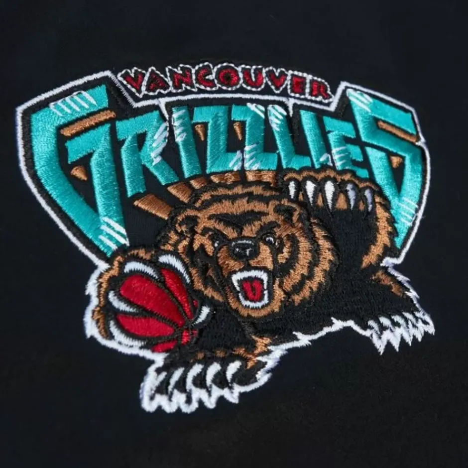 Men Mitchell & Ness Jackets & Outerwear-Team Og 2.0 Lightweight Satin Jacket Vancouver Grizzlies